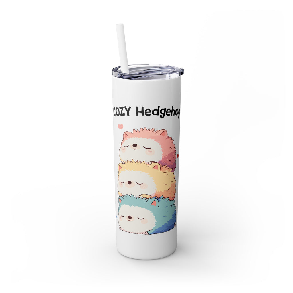 Kawaii，20盎司不锈钢防漏玻璃杯 T20-2405-Kawaii-Hedgehog-003