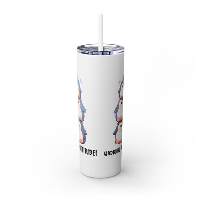 Kawaii, 20 Oz Tumbler, Stainless Steel, Leakproof T20-2405-Kawaii-Penguin-001