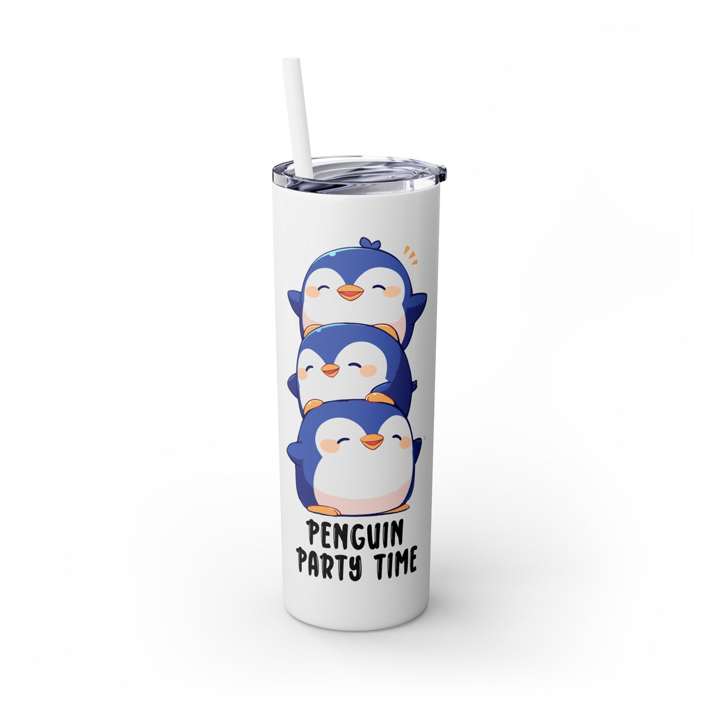 Kawaii，20盎司不锈钢防漏玻璃杯 T20-2405-Kawaii-Penguin-002