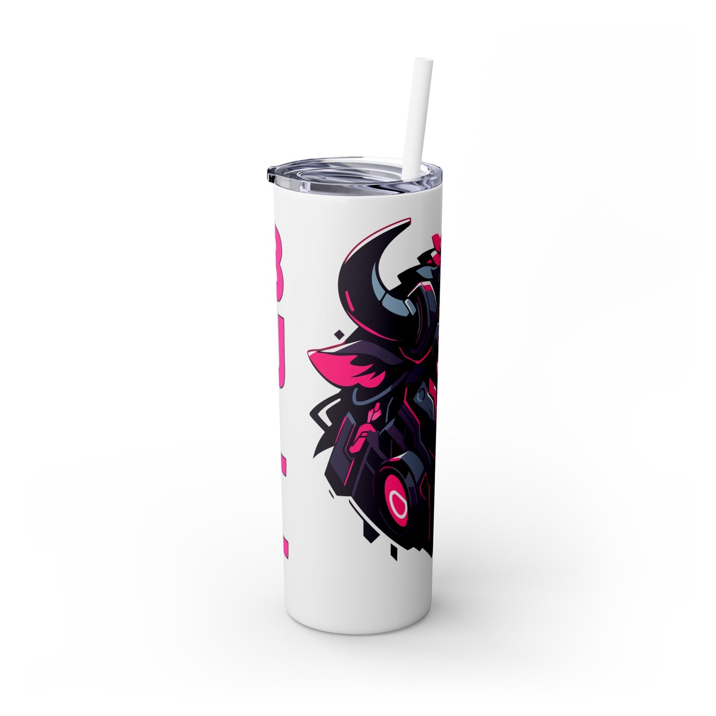 Mascot Logo, 20 Oz Tumbler, Stainless Steel, Leakproof T20-2405-Mascot-Bull-001