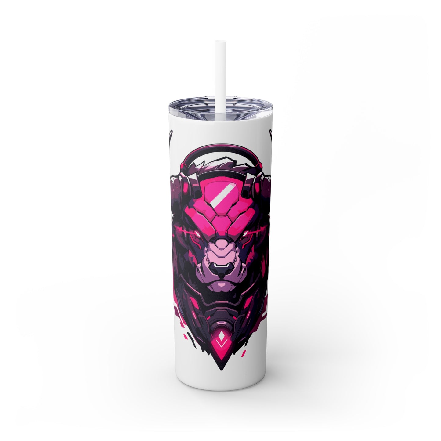 Mascot Logo, 20 Oz Tumbler, Stainless Steel, Leakproof T20-2405-Mascot-Bull-002