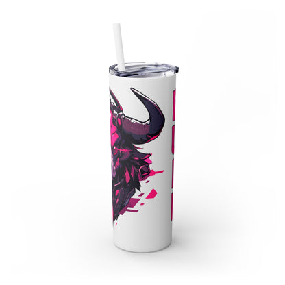 Mascot Logo, 20 Oz Tumbler, Stainless Steel, Leakproof T20-2405-Mascot-Bull-002