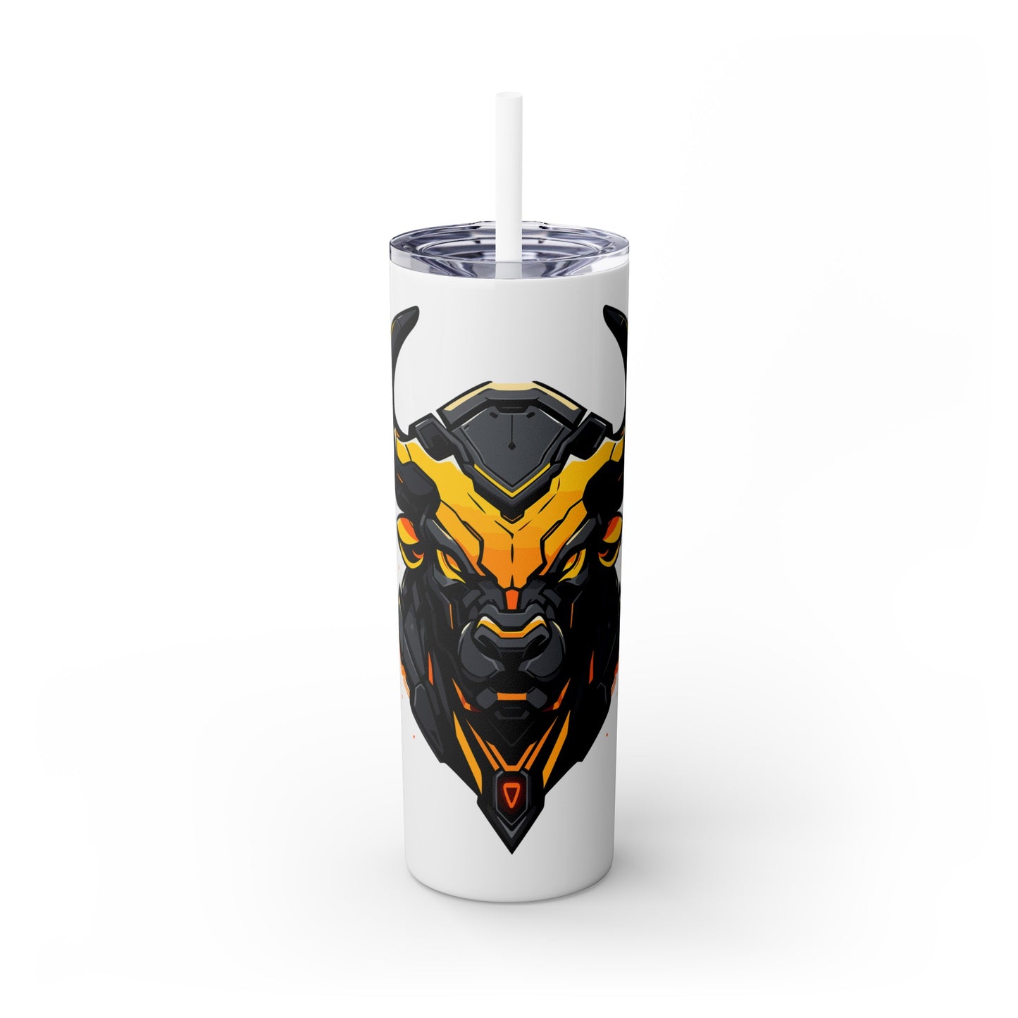 Mascot Logo, 20 Oz Tumbler, Stainless Steel, Leakproof T20-2405-Mascot-Bull-003