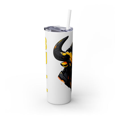 Mascot Logo, 20 Oz Tumbler, Stainless Steel, Leakproof T20-2405-Mascot-Bull-003