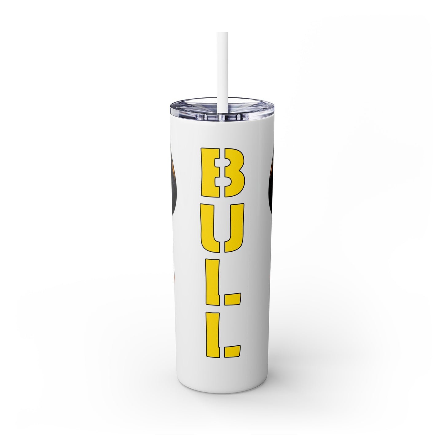 Mascot Logo, 20 Oz Tumbler, Stainless Steel, Leakproof T20-2405-Mascot-Bull-003