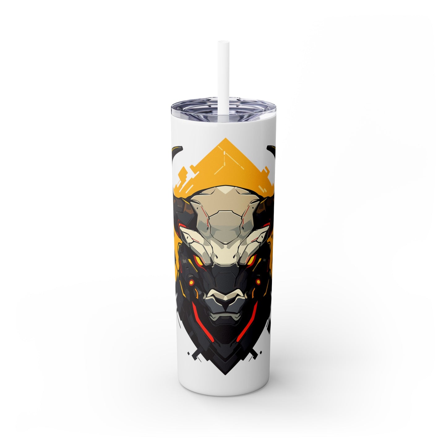 Mascot Logo, 20 Oz Tumbler, Stainless Steel, Leakproof T20-2405-Mascot-Bull-004