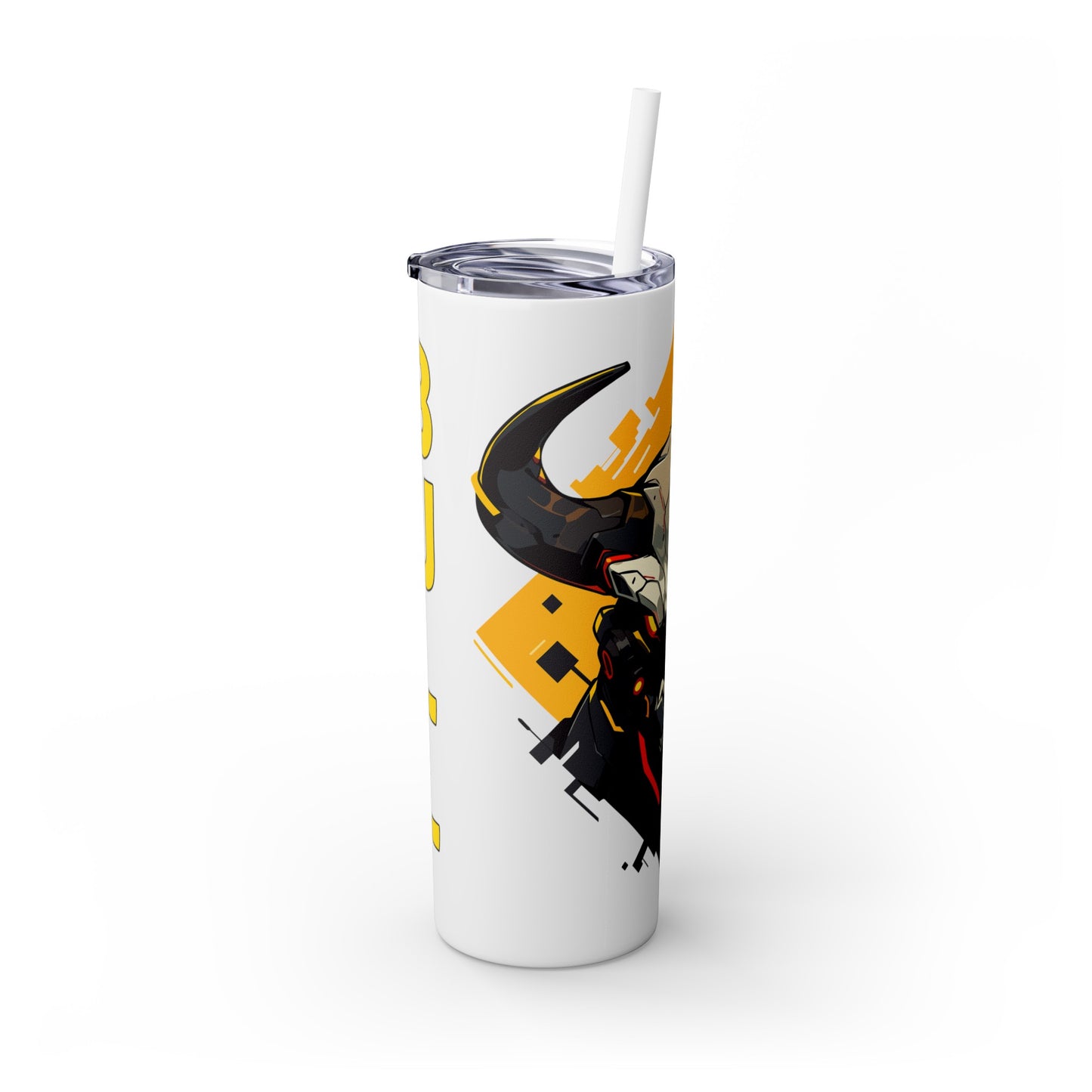 Mascot Logo, 20 Oz Tumbler, Stainless Steel, Leakproof T20-2405-Mascot-Bull-004