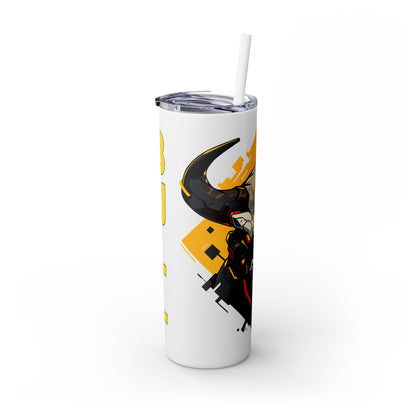 Mascot Logo, 20 Oz Tumbler, Stainless Steel, Leakproof T20-2405-Mascot-Bull-004