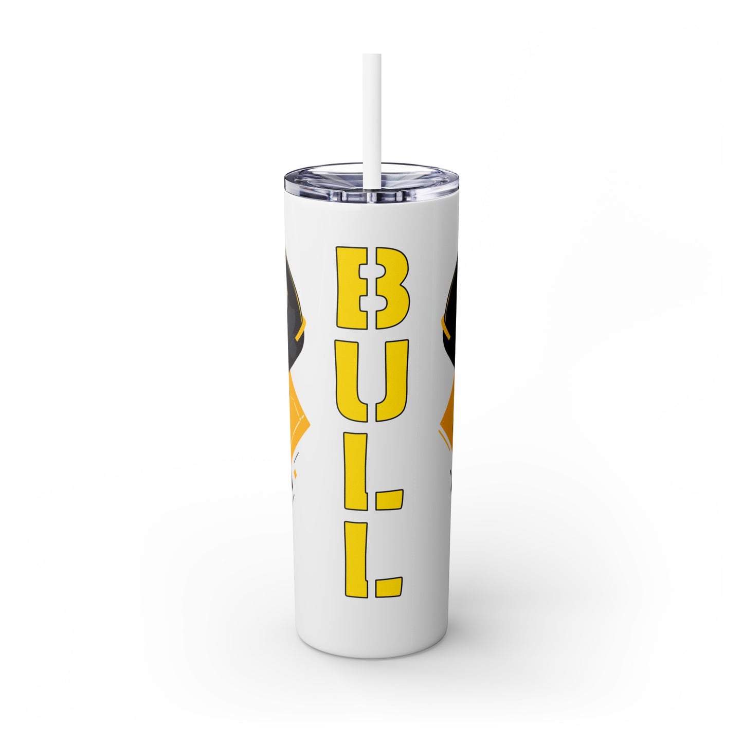 Mascot Logo, 20 Oz Tumbler, Stainless Steel, Leakproof T20-2405-Mascot-Bull-004