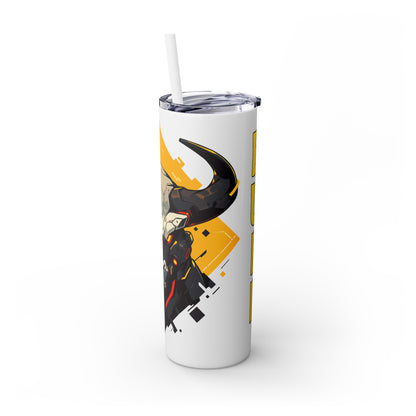 Mascot Logo, 20 Oz Tumbler, Stainless Steel, Leakproof T20-2405-Mascot-Bull-004