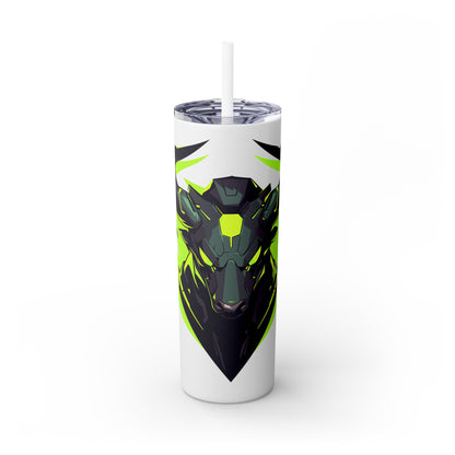 Mascot Logo, 20 Oz Tumbler, Stainless Steel, Leakproof T20-2405-Mascot-Bull-005