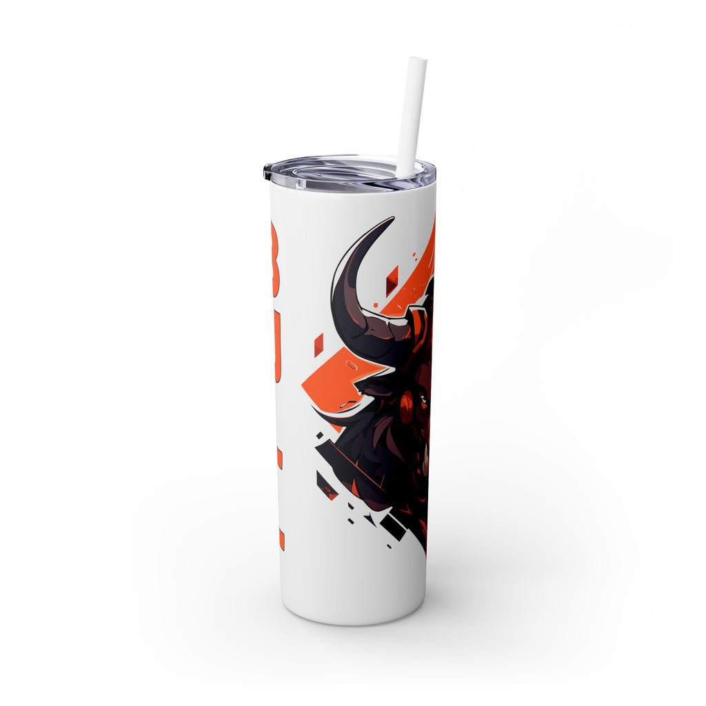吉祥物标志，20盎司不锈钢防漏玻璃杯 T20-2405-Mascot-Bull-007