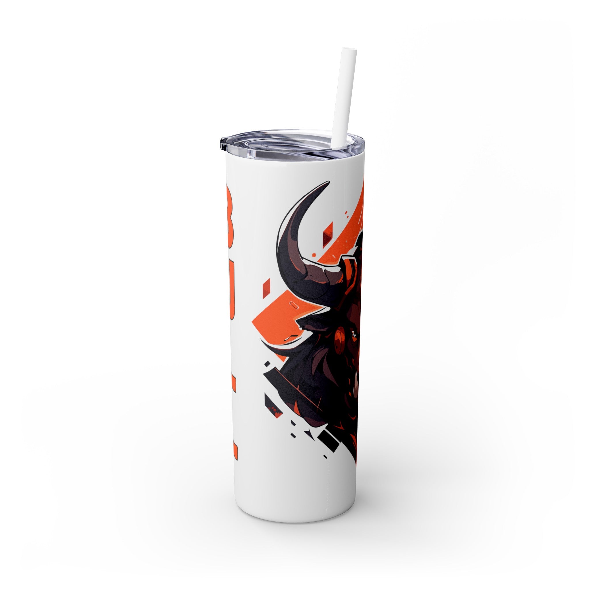 吉祥物标志，20盎司不锈钢防漏玻璃杯 T20-2405-Mascot-Bull-007