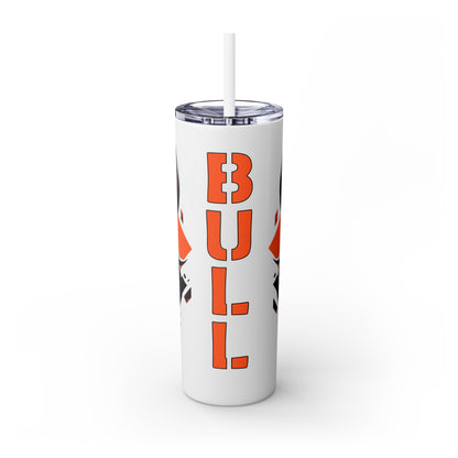 Mascot Logo, 20 Oz Tumbler, Stainless Steel, Leakproof T20-2405-Mascot-Bull-007