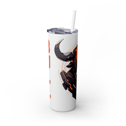 Mascot Logo, 20 Oz Tumbler, Stainless Steel, Leakproof T20-2405-Mascot-Bull-008