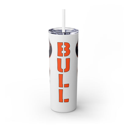 Mascot Logo, 20 Oz Tumbler, Stainless Steel, Leakproof T20-2405-Mascot-Bull-008