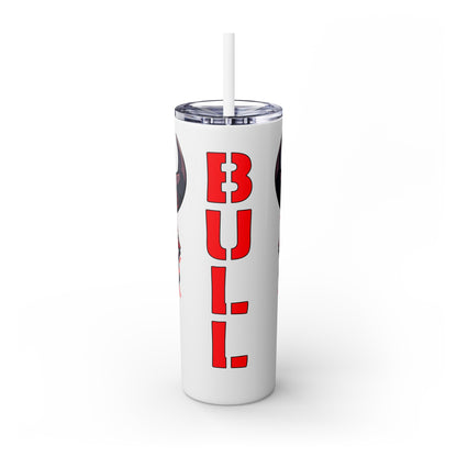 Mascot Logo, 20 Oz Tumbler, Stainless Steel, Leakproof T20-2405-Mascot-Bull-009