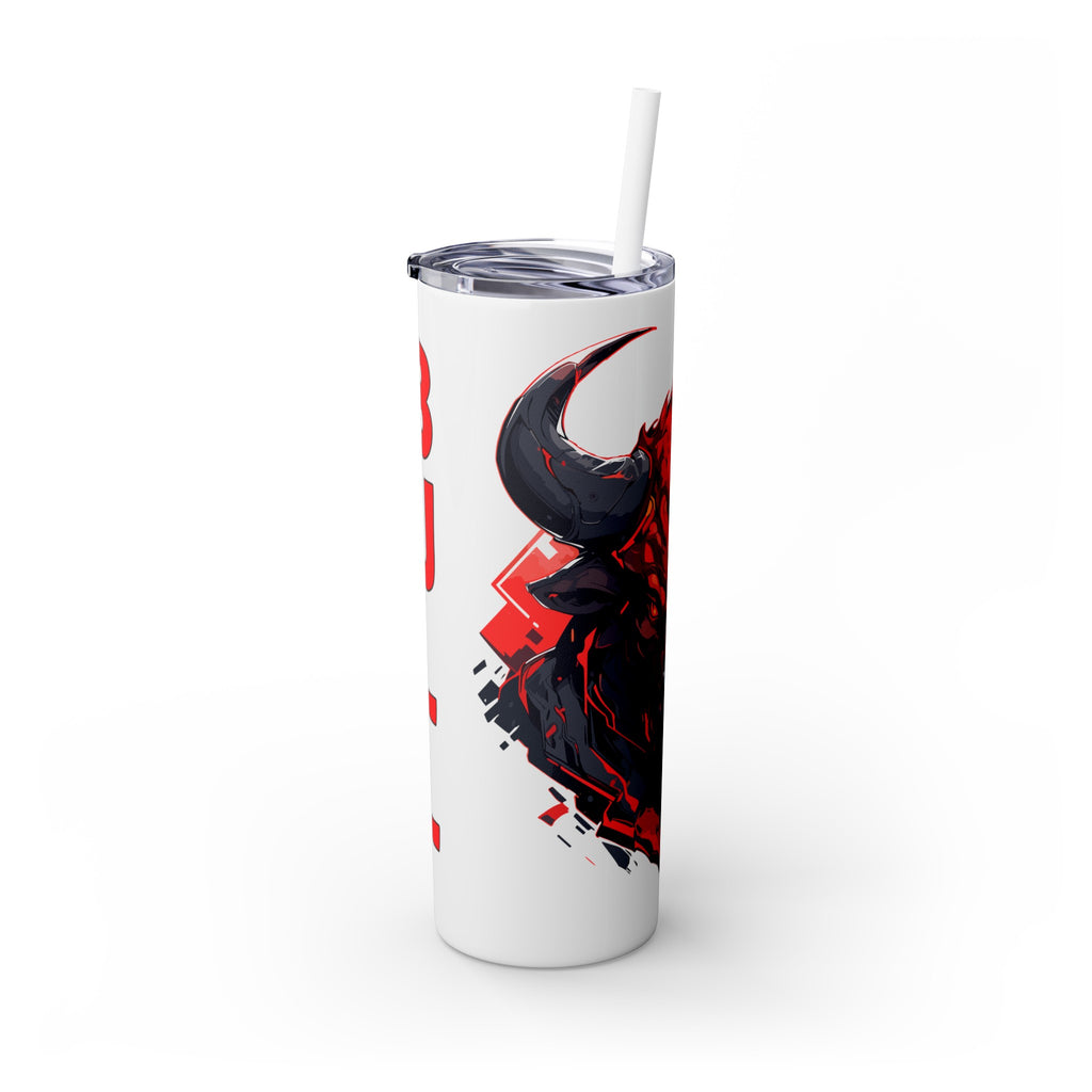 吉祥物标志，20盎司不锈钢防漏玻璃杯 T20-2405-Mascot-Bull-010
