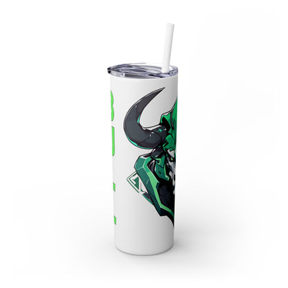 Mascot Logo, 20 Oz Tumbler, Stainless Steel, Leakproof T20-2405-Mascot-Bull-011