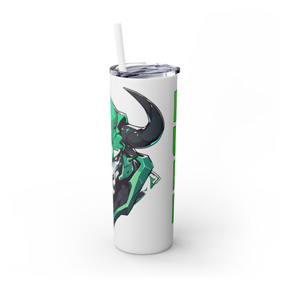 Mascot Logo, 20 Oz Tumbler, Stainless Steel, Leakproof T20-2405-Mascot-Bull-011