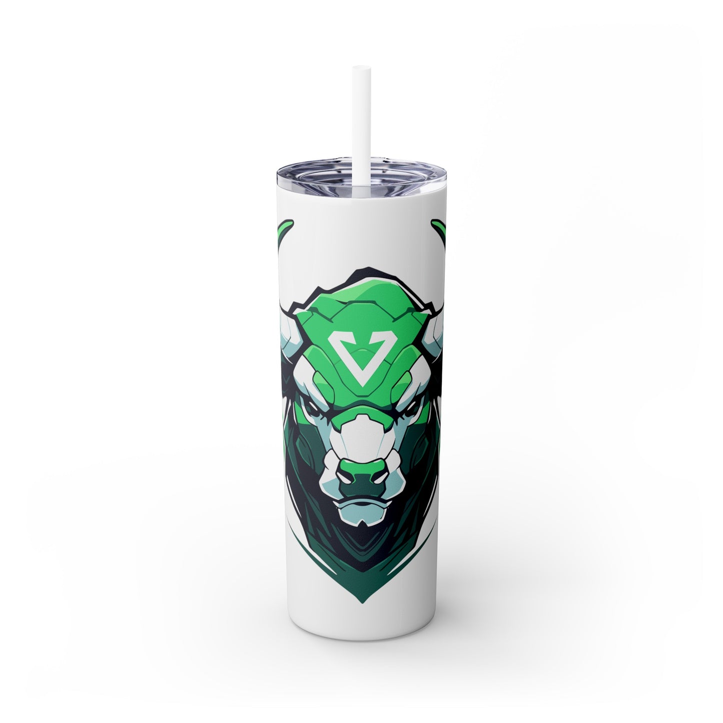 Mascot Logo, 20 Oz Tumbler, Stainless Steel, Leakproof T20-2405-Mascot-Bull-012