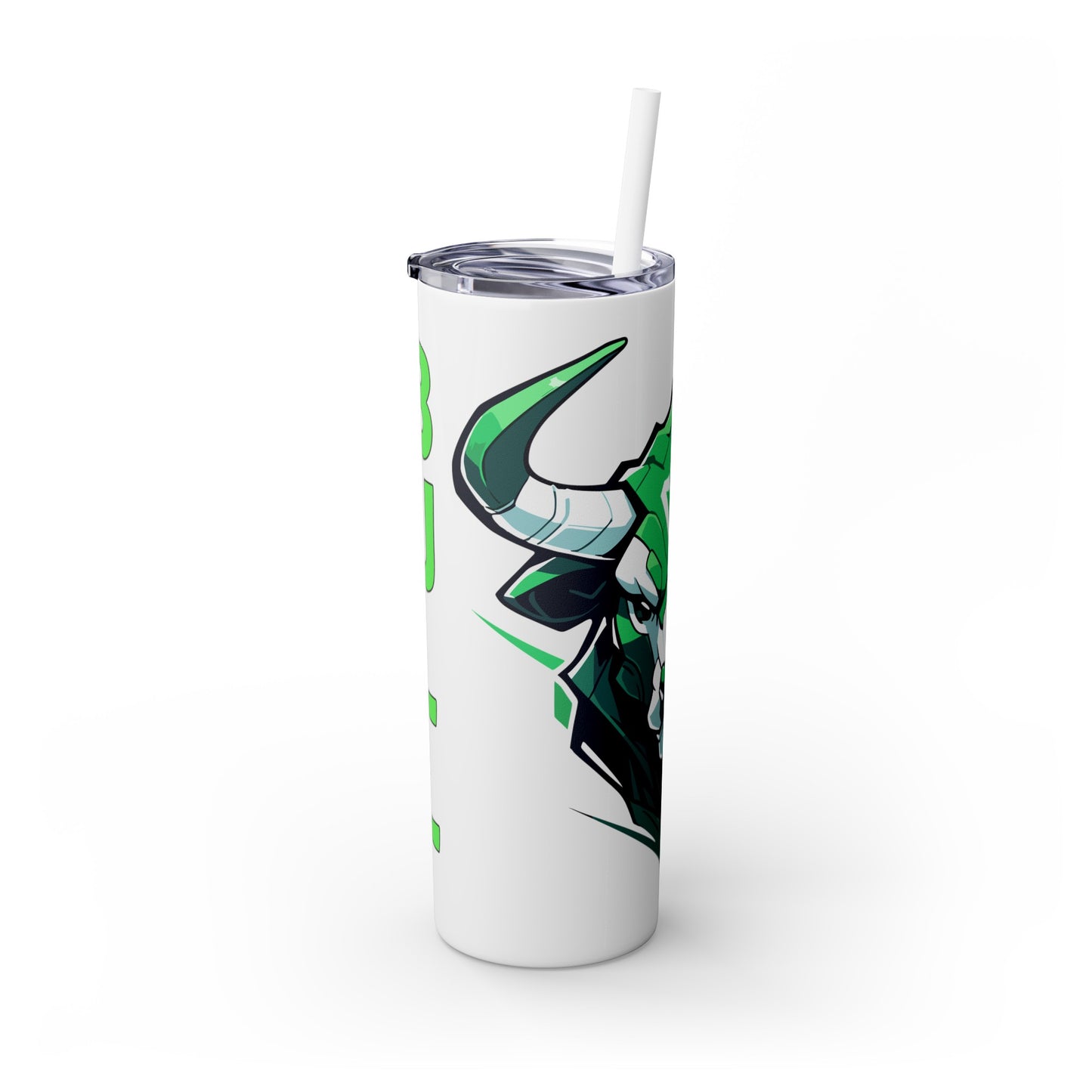 Mascot Logo, 20 Oz Tumbler, Stainless Steel, Leakproof T20-2405-Mascot-Bull-012