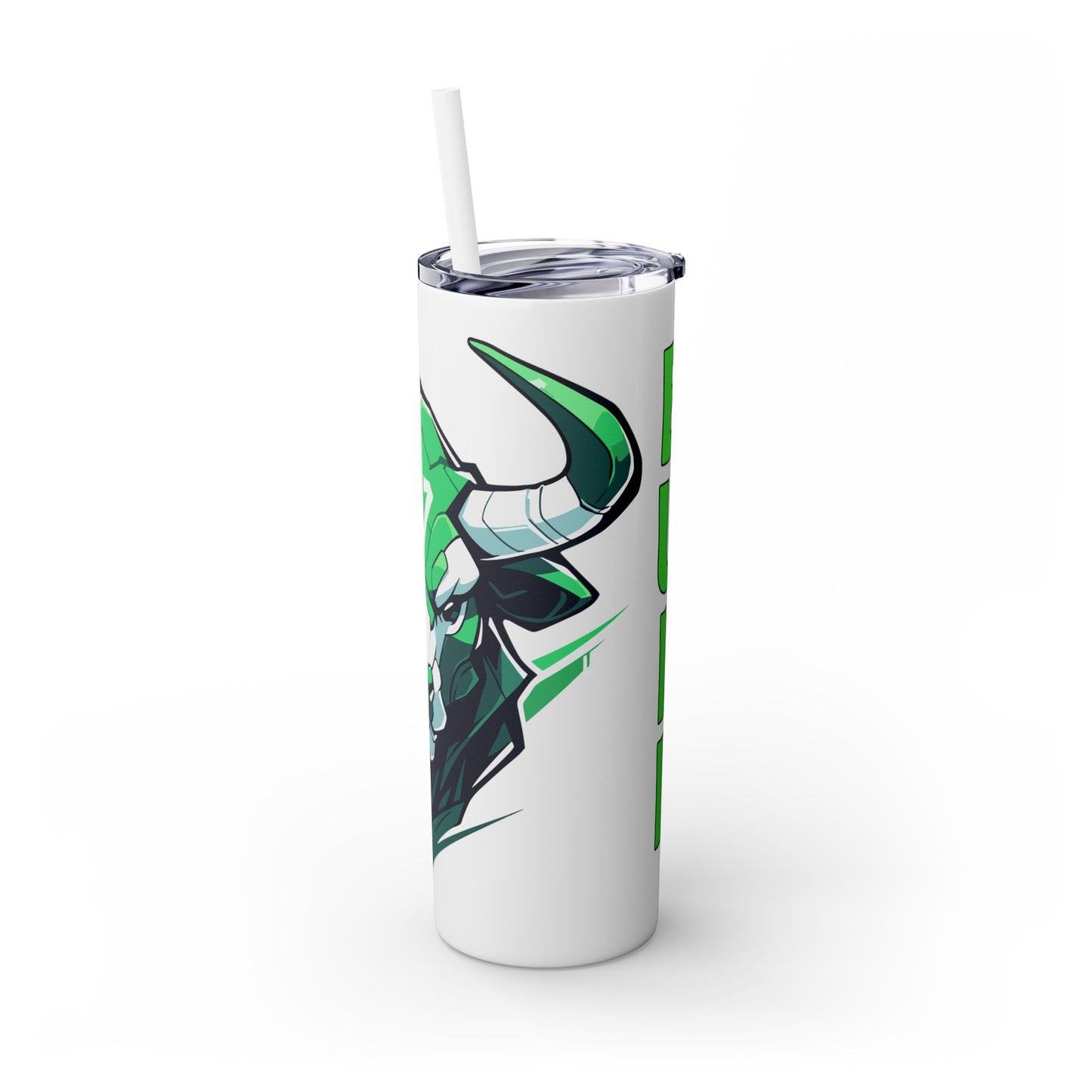 Mascot Logo, 20 Oz Tumbler, Stainless Steel, Leakproof T20-2405-Mascot-Bull-012