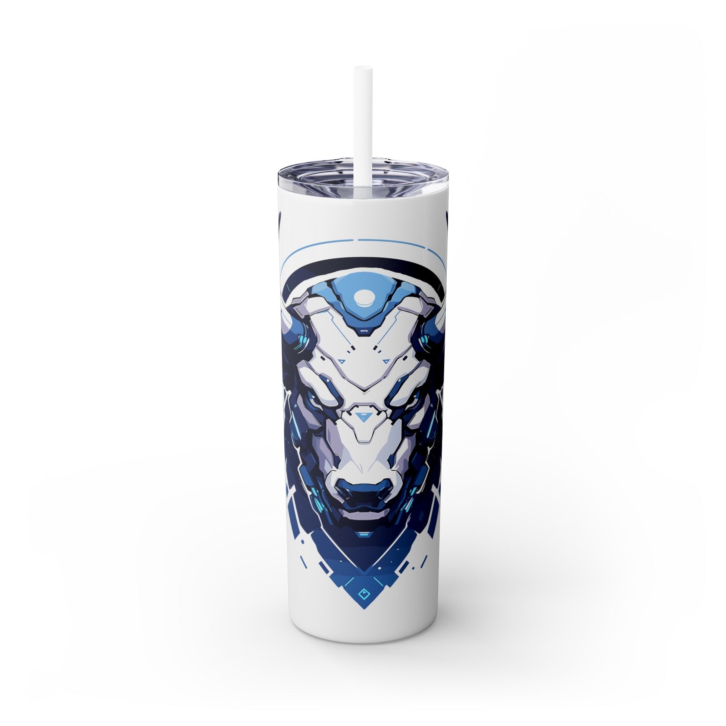 Mascot Logo, 20 Oz Tumbler, Stainless Steel, Leakproof T20-2405-Mascot-Bull-013