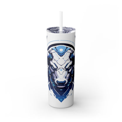 Mascot Logo, 20 Oz Tumbler, Stainless Steel, Leakproof T20-2405-Mascot-Bull-013