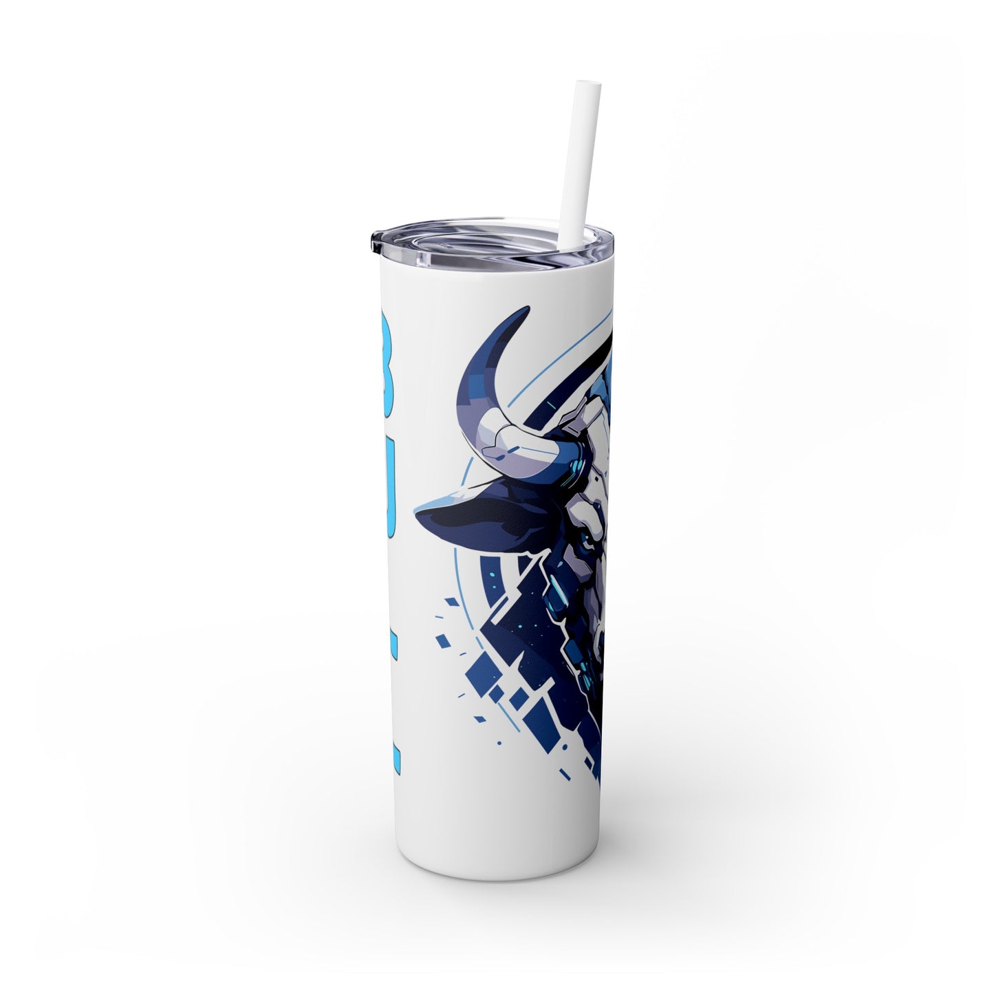 Mascot Logo, 20 Oz Tumbler, Stainless Steel, Leakproof T20-2405-Mascot-Bull-013