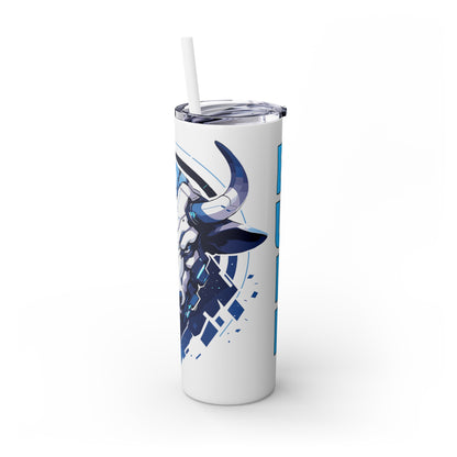 Mascot Logo, 20 Oz Tumbler, Stainless Steel, Leakproof T20-2405-Mascot-Bull-013