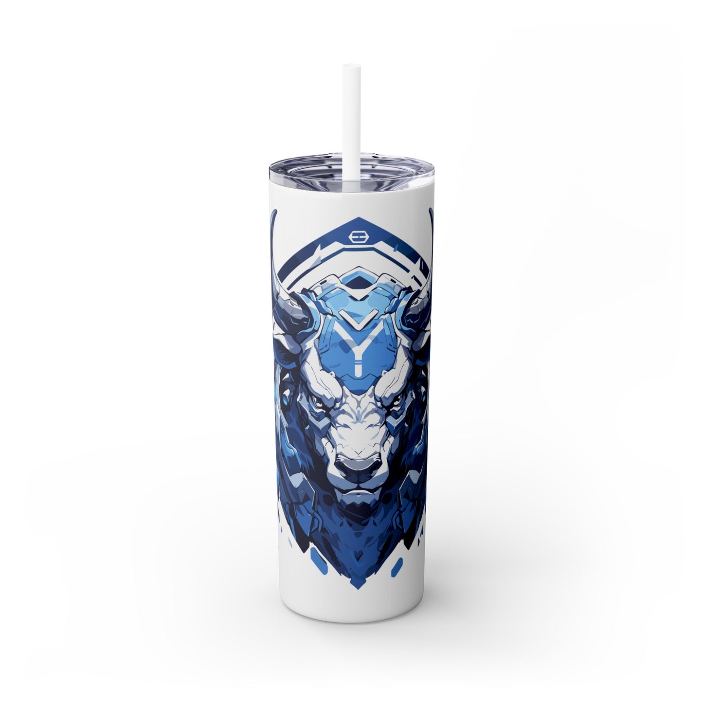 Mascot Logo, 20 Oz Tumbler, Stainless Steel, Leakproof T20-2405-Mascot-Bull-014