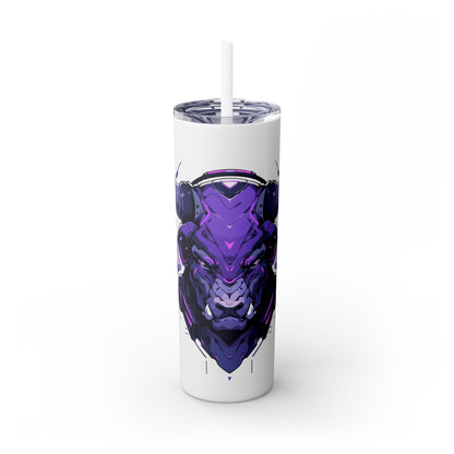 Mascot Logo, 20 Oz Tumbler, Stainless Steel, Leakproof T20-2405-Mascot-Bull-015