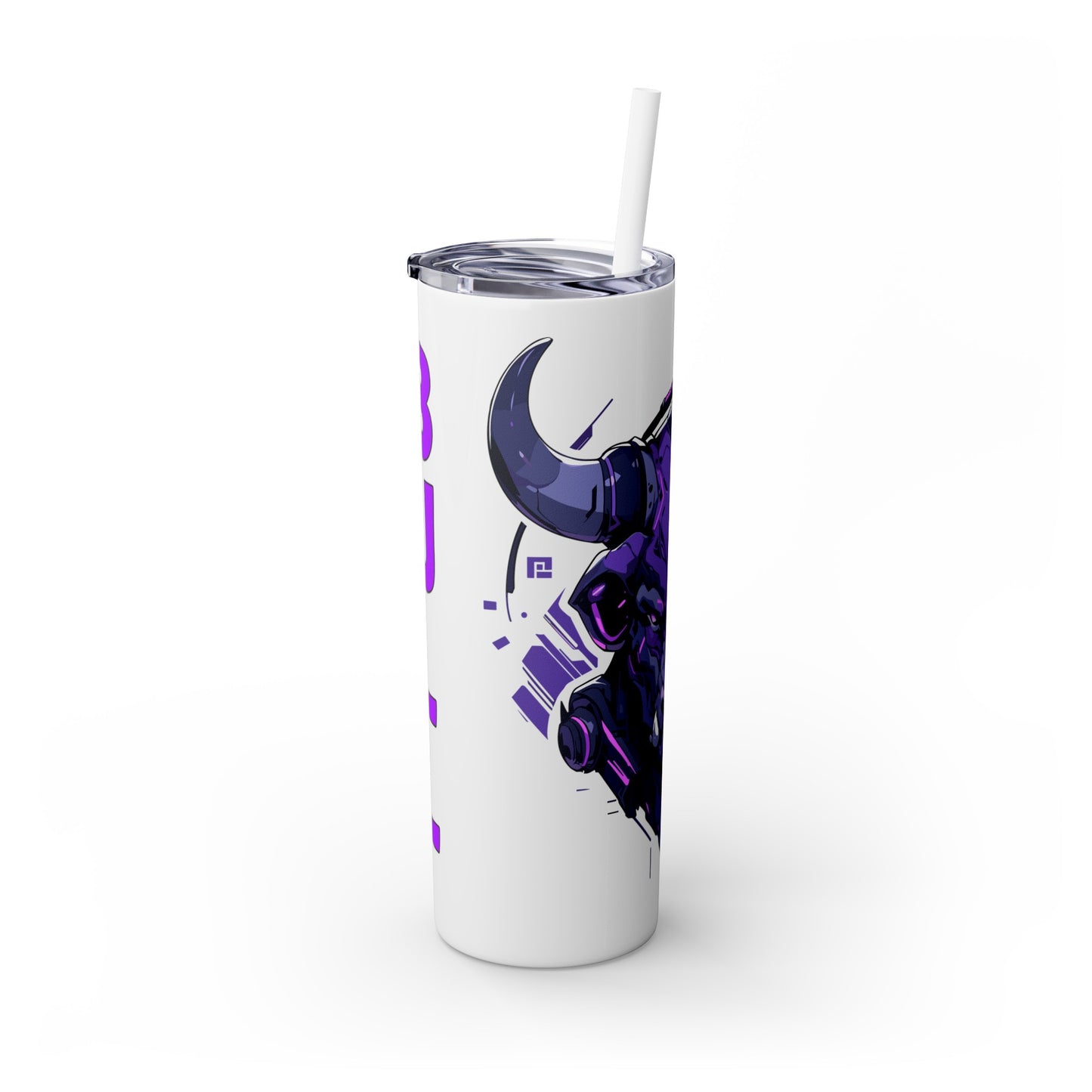 Mascot Logo, 20 Oz Tumbler, Stainless Steel, Leakproof T20-2405-Mascot-Bull-015