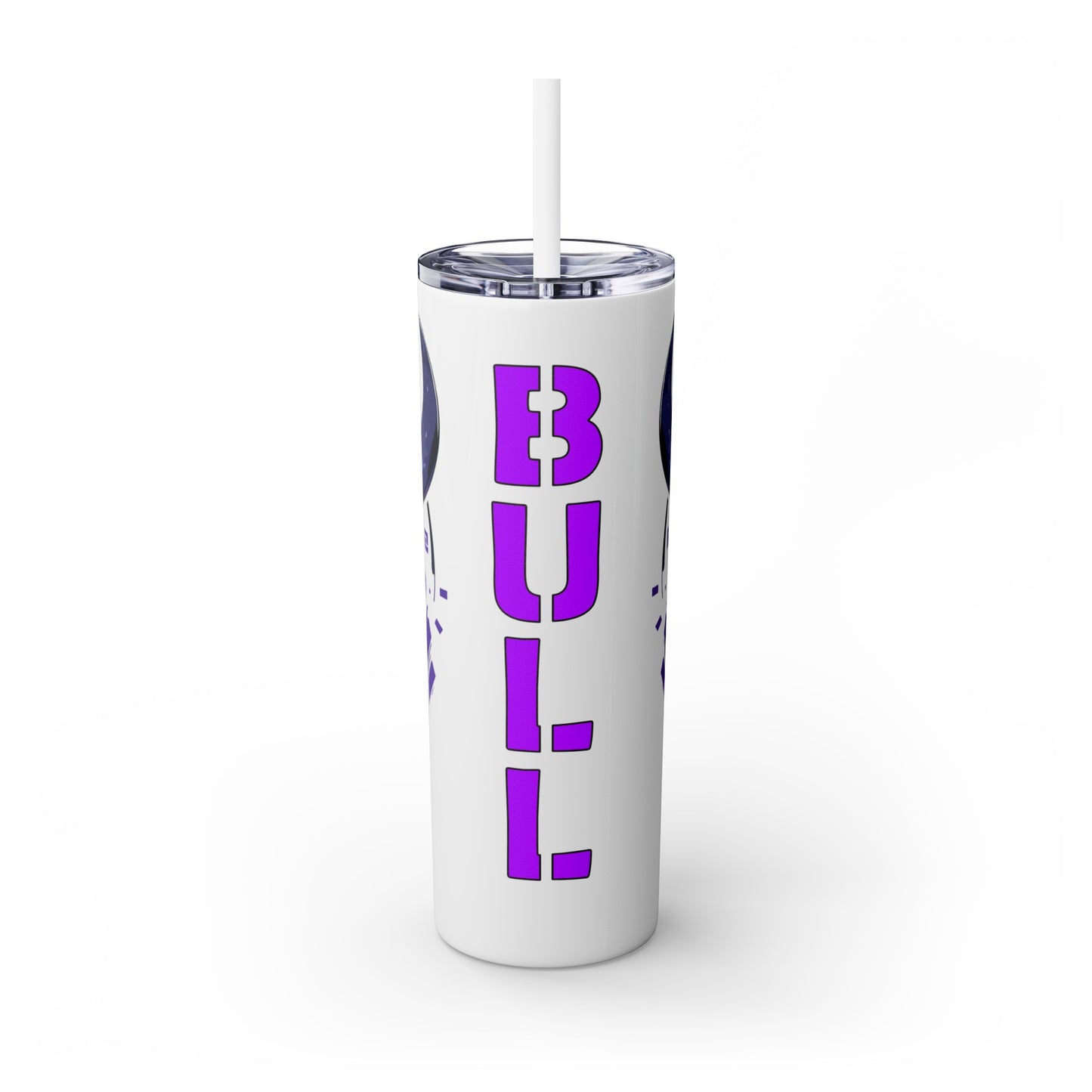 Mascot Logo, 20 Oz Tumbler, Stainless Steel, Leakproof T20-2405-Mascot-Bull-015