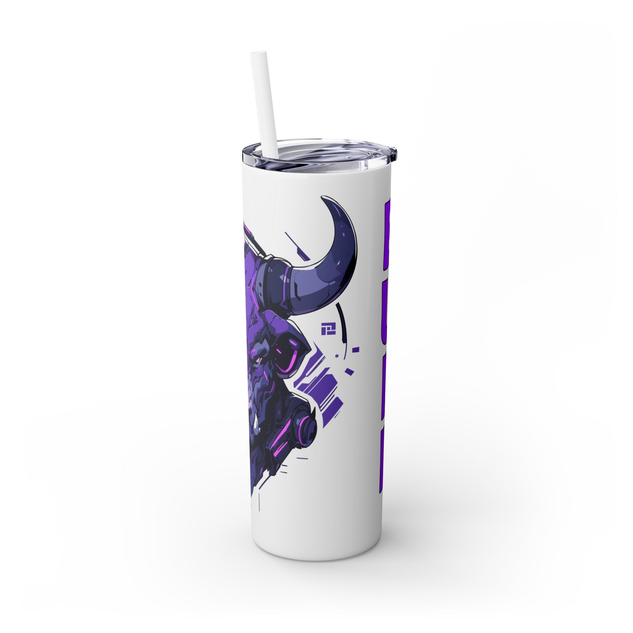 吉祥物标志，20盎司不锈钢防漏玻璃杯 T20-2405-Mascot-Bull-015