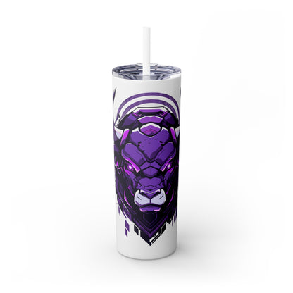 Mascot Logo, 20 Oz Tumbler, Stainless Steel, Leakproof T20-2405-Mascot-Bull-016