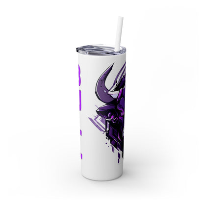 Mascot Logo, 20 Oz Tumbler, Stainless Steel, Leakproof T20-2405-Mascot-Bull-016