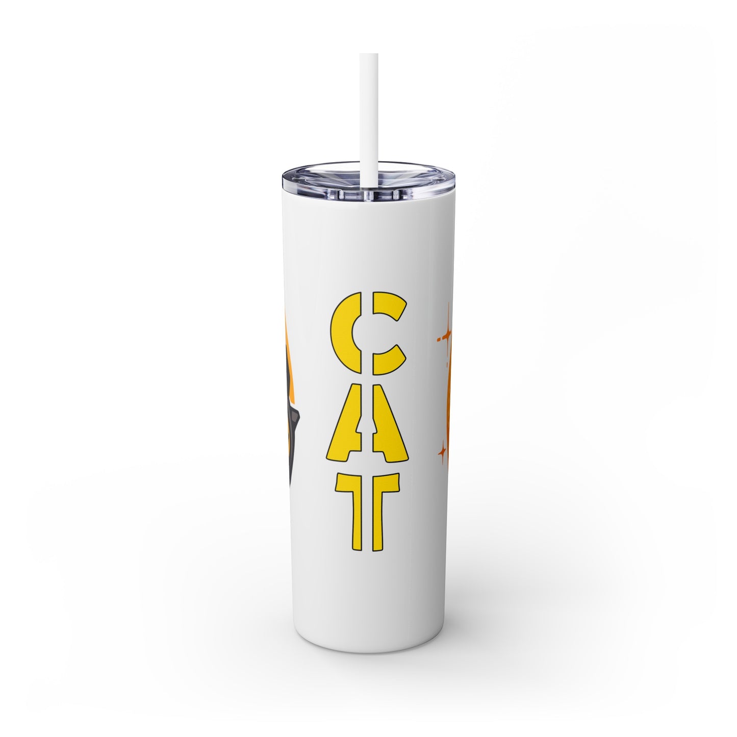 Mascot Logo, 20 Oz Tumbler, Stainless Steel, Leakproof T20-2405-Mascot-Cat-004