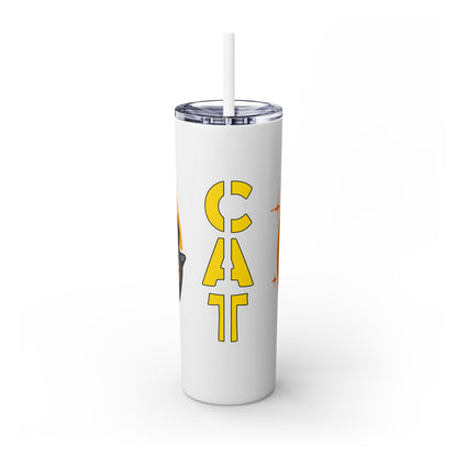 Mascot Logo, 20 Oz Tumbler, Stainless Steel, Leakproof T20-2405-Mascot-Cat-004