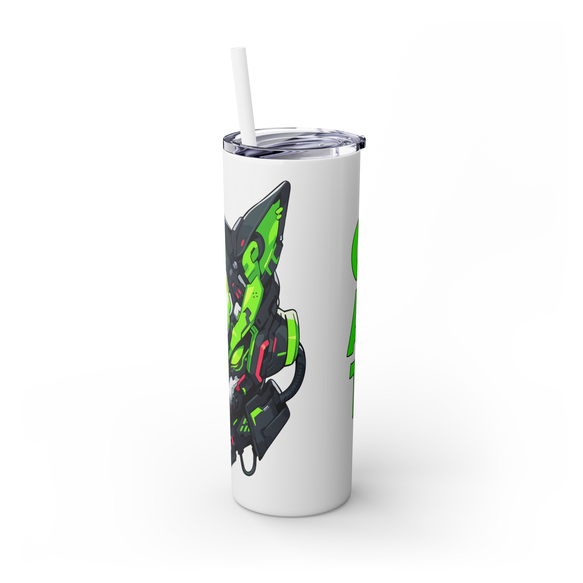 吉祥物标志，20盎司玻璃杯，不锈钢，防漏 T20-2405-Mascot-Cat-005