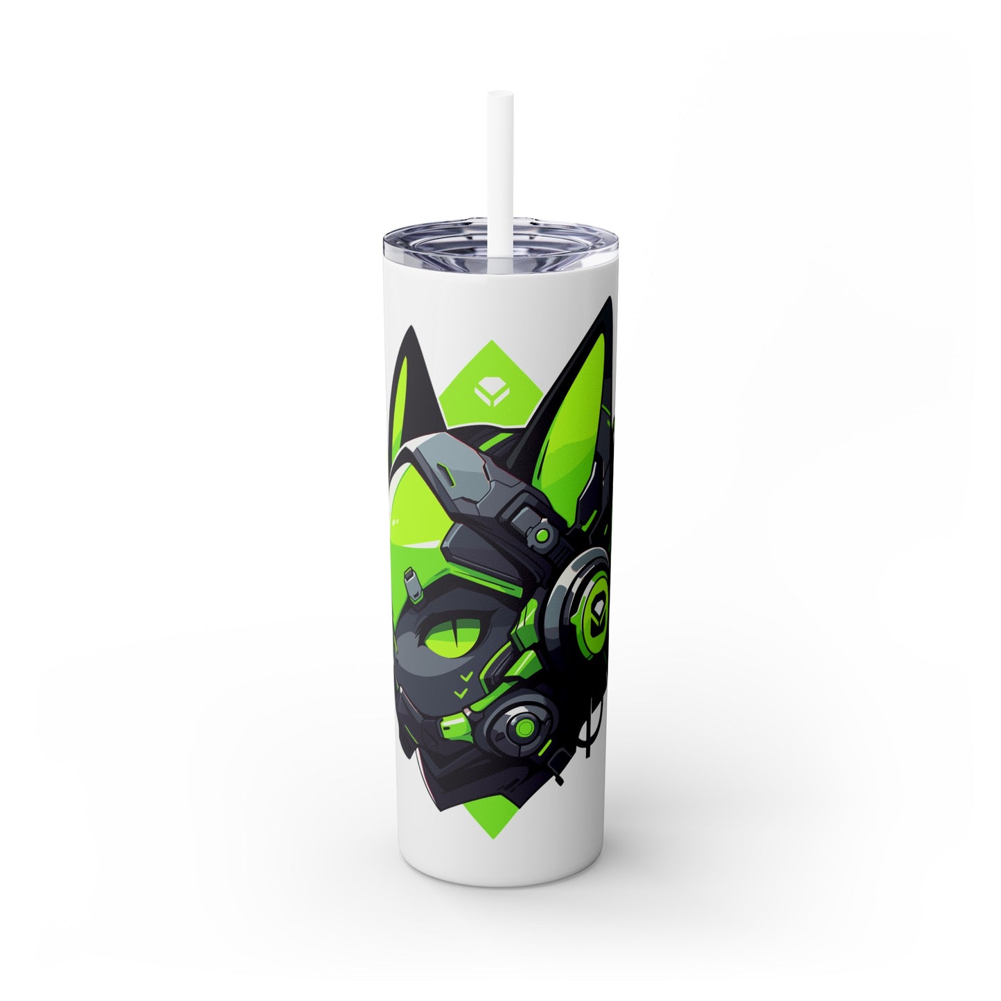 Mascot Logo, 20 Oz Tumbler, Stainless Steel, Leakproof T20-2405-Mascot-Cat-006