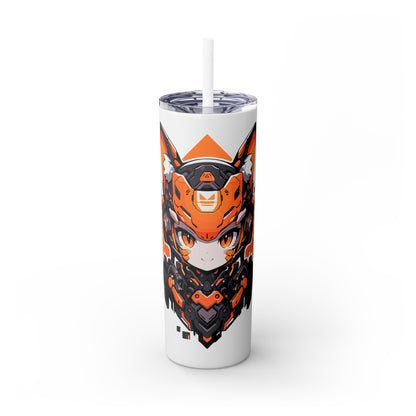 Mascot Logo, 20 Oz Tumbler, Stainless Steel, Leakproof T20-2405-Mascot-Cat-007