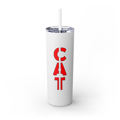 Mascot Logo, 20 Oz Tumbler, Stainless Steel, Leakproof T20-2405-Mascot-Cat-009