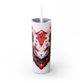 吉祥物标志，20盎司玻璃杯，不锈钢，防漏 T20-2405-Mascot-Cat-010