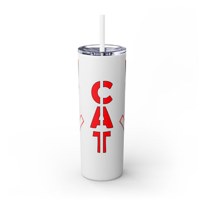 Mascot Logo, 20 Oz Tumbler, Stainless Steel, Leakproof T20-2405-Mascot-Cat-010