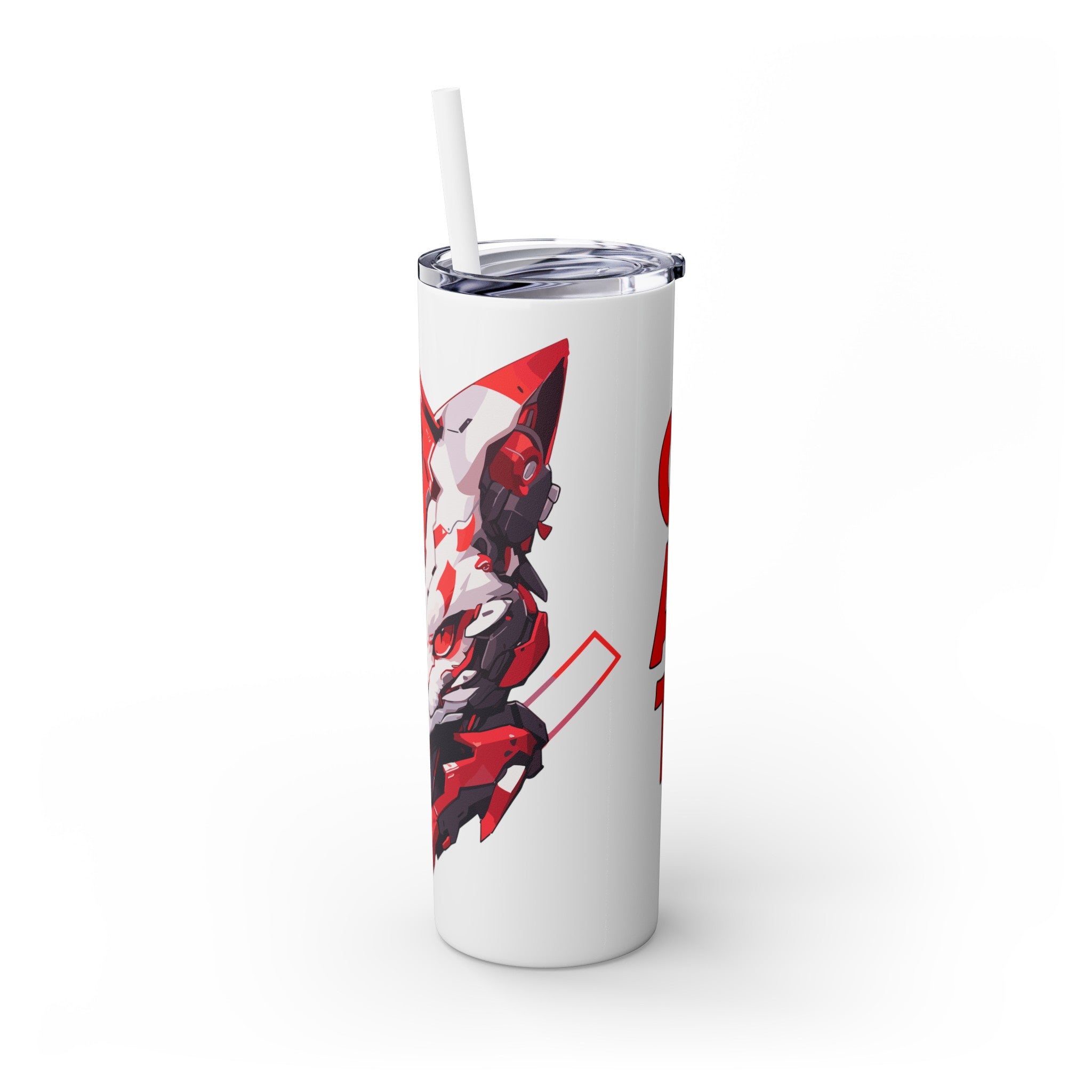 吉祥物标志，20盎司玻璃杯，不锈钢，防漏 T20-2405-Mascot-Cat-010