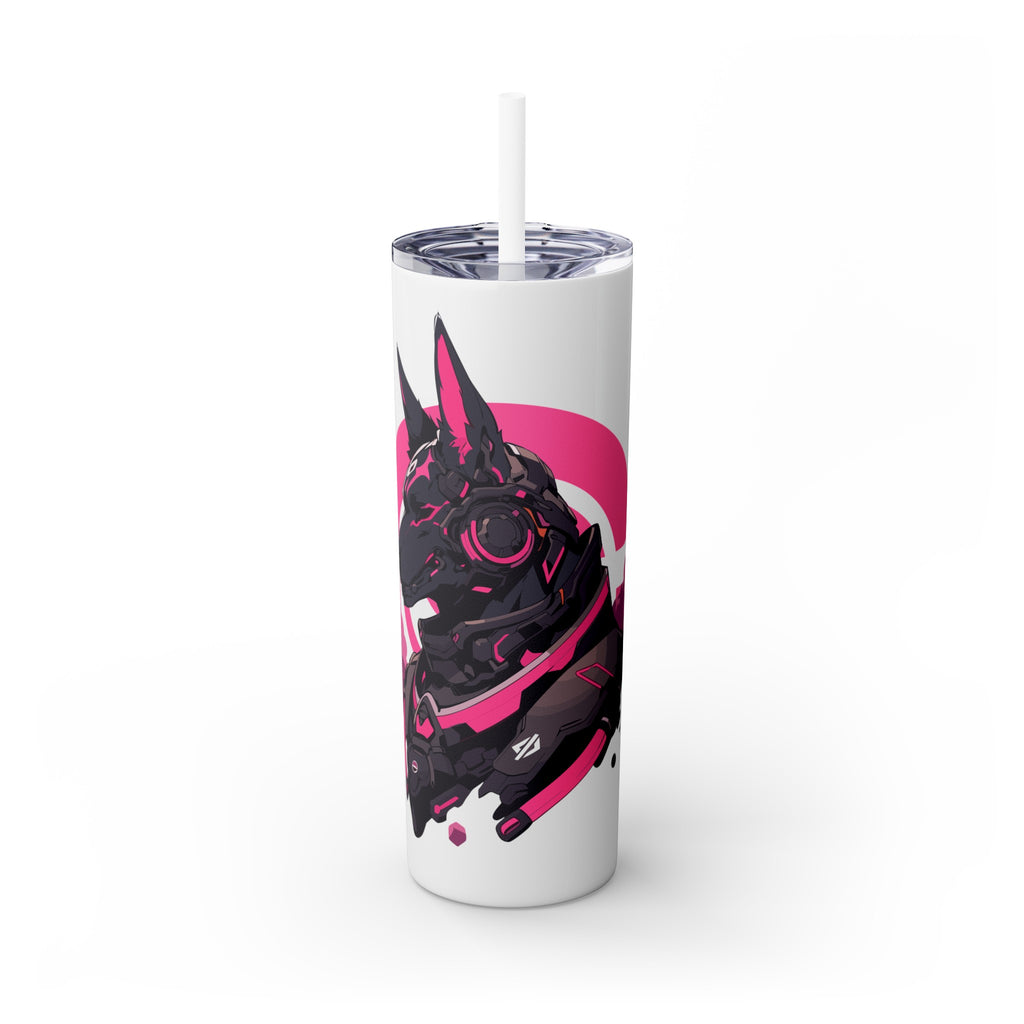 吉祥物标志，20盎司不锈钢杯，防漏 T20-2405-Mascot-Dog-001