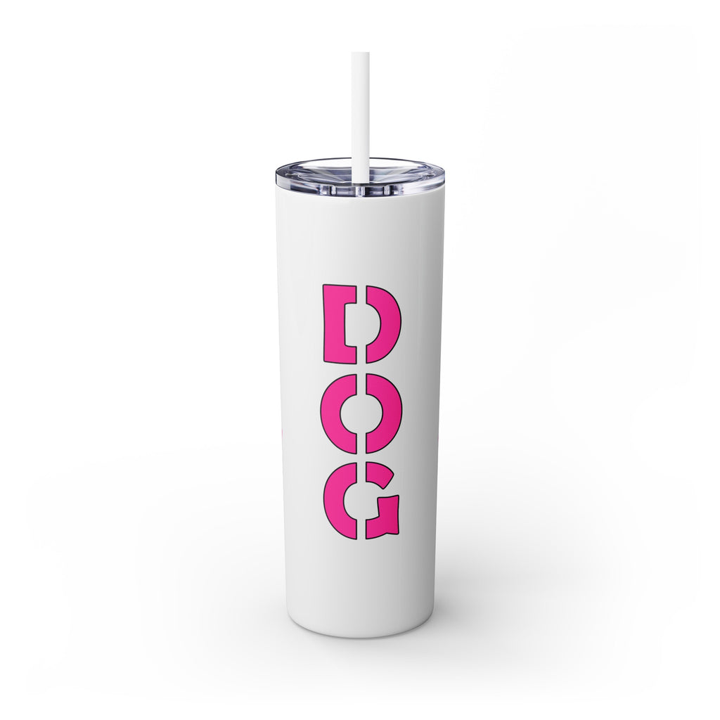 吉祥物标志，20盎司不锈钢杯，防漏 T20-2405-Mascot-Dog-002