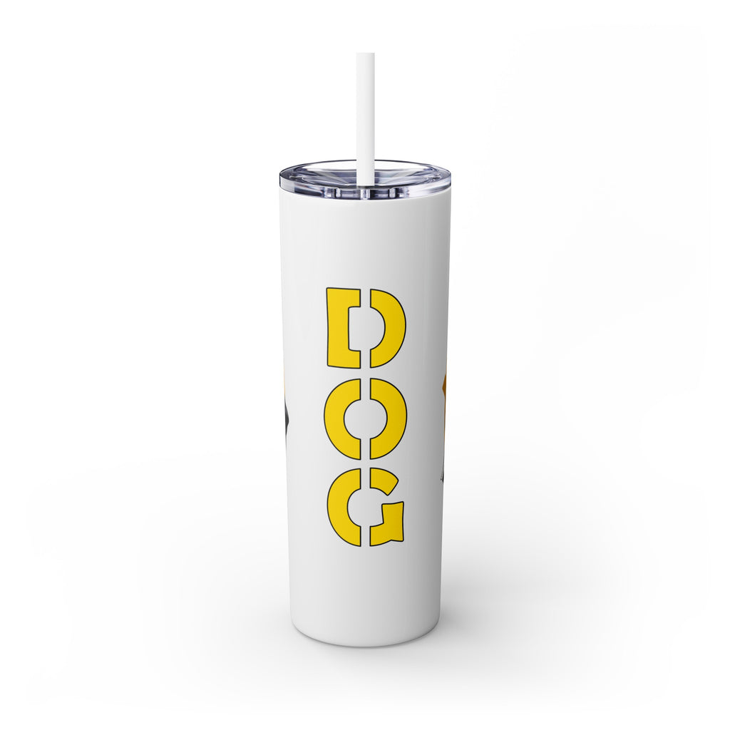 吉祥物标志，20盎司不锈钢杯，防漏 T20-2405-Mascot-Dog-003